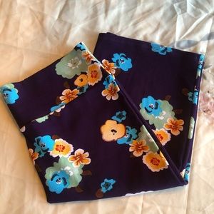 Lularoe pencil skirt, floral/purple